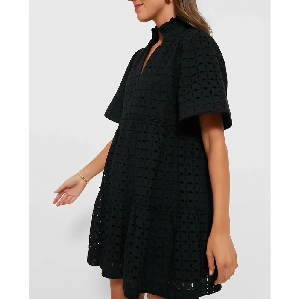 TUCKERNUCK Black Eyelet Crawford Dress - Picture 3 of 10